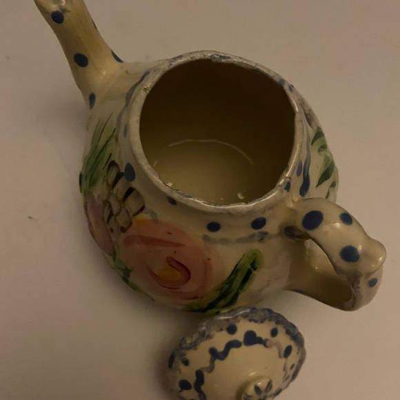 Hand Made And Hand Painted Teapot - Picture 3 of 7